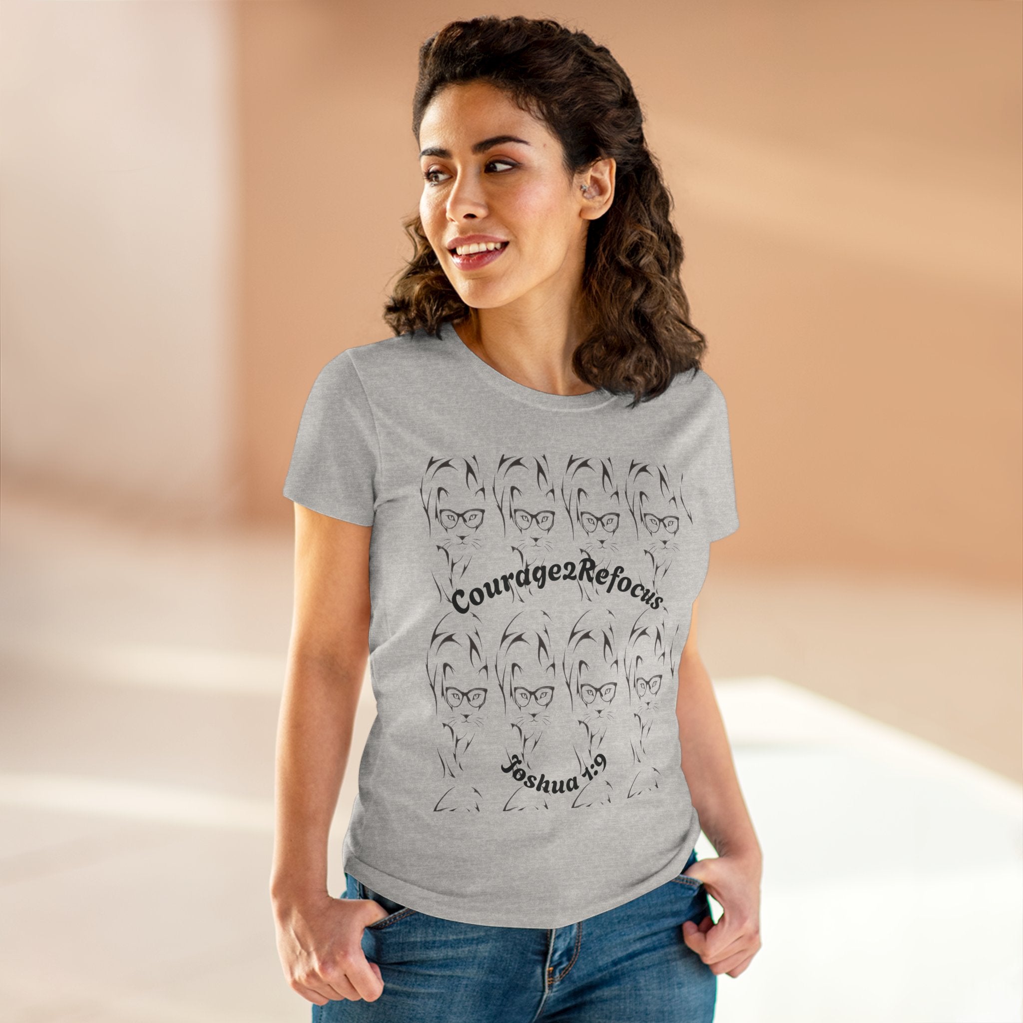 Courage scripture design Tee | Joshua 1 and 9 women shirt