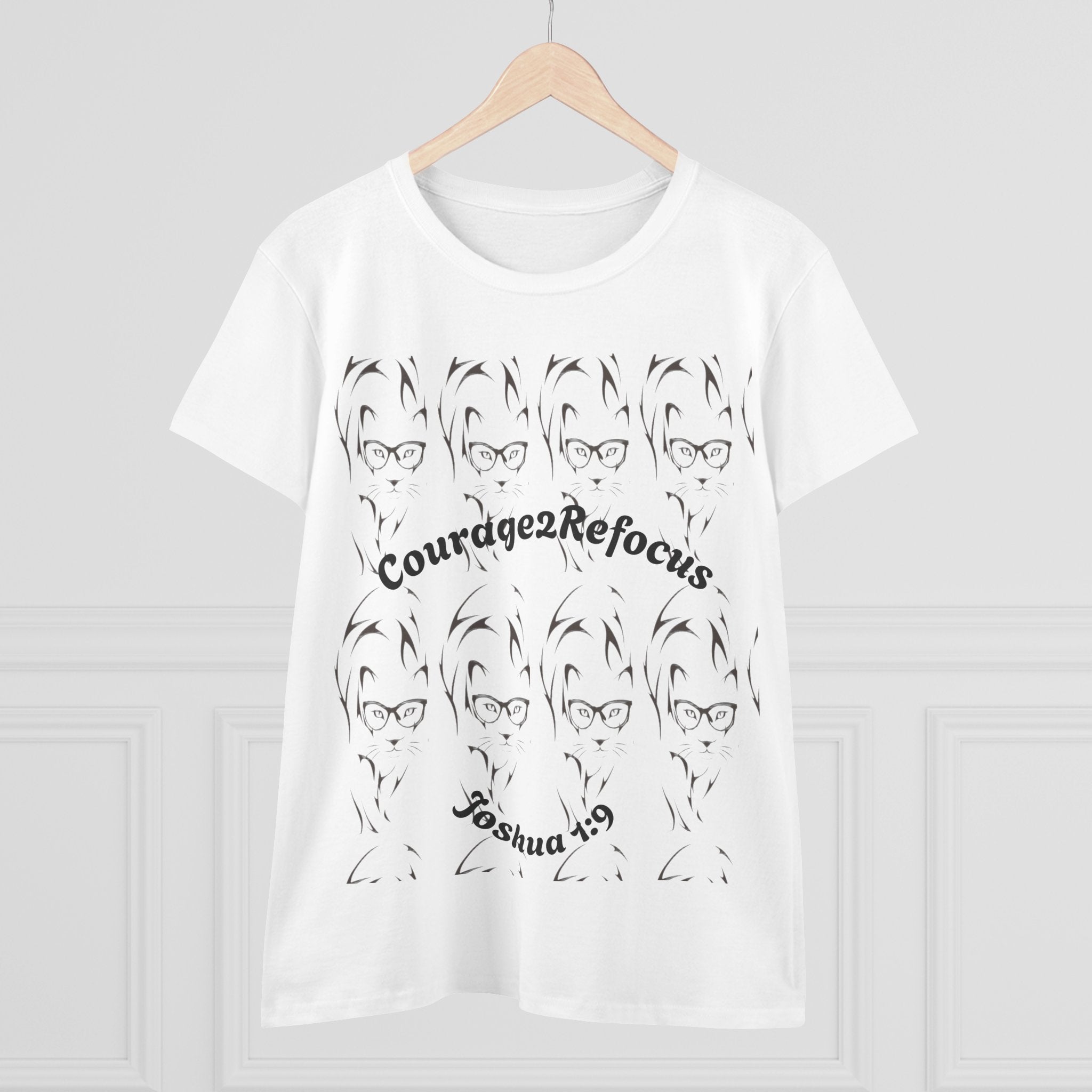 Courage scripture design Tee | Joshua 1 and 9 women shirt