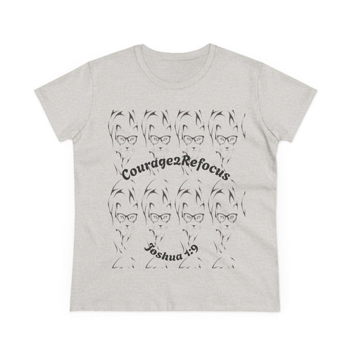 Courage scripture design Tee | Joshua 1 and 9 women shirt