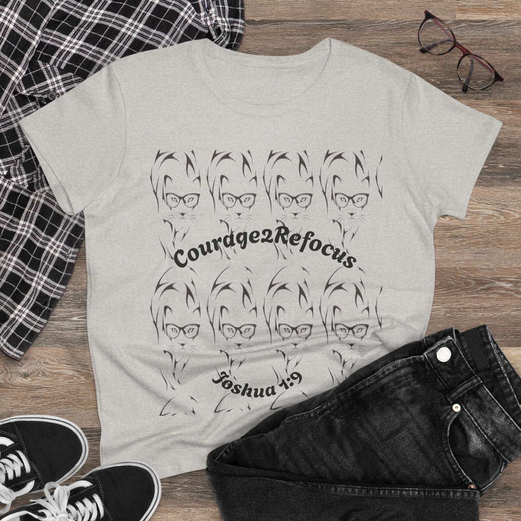 Courage scripture design Tee | Joshua 1 and 9 women shirt