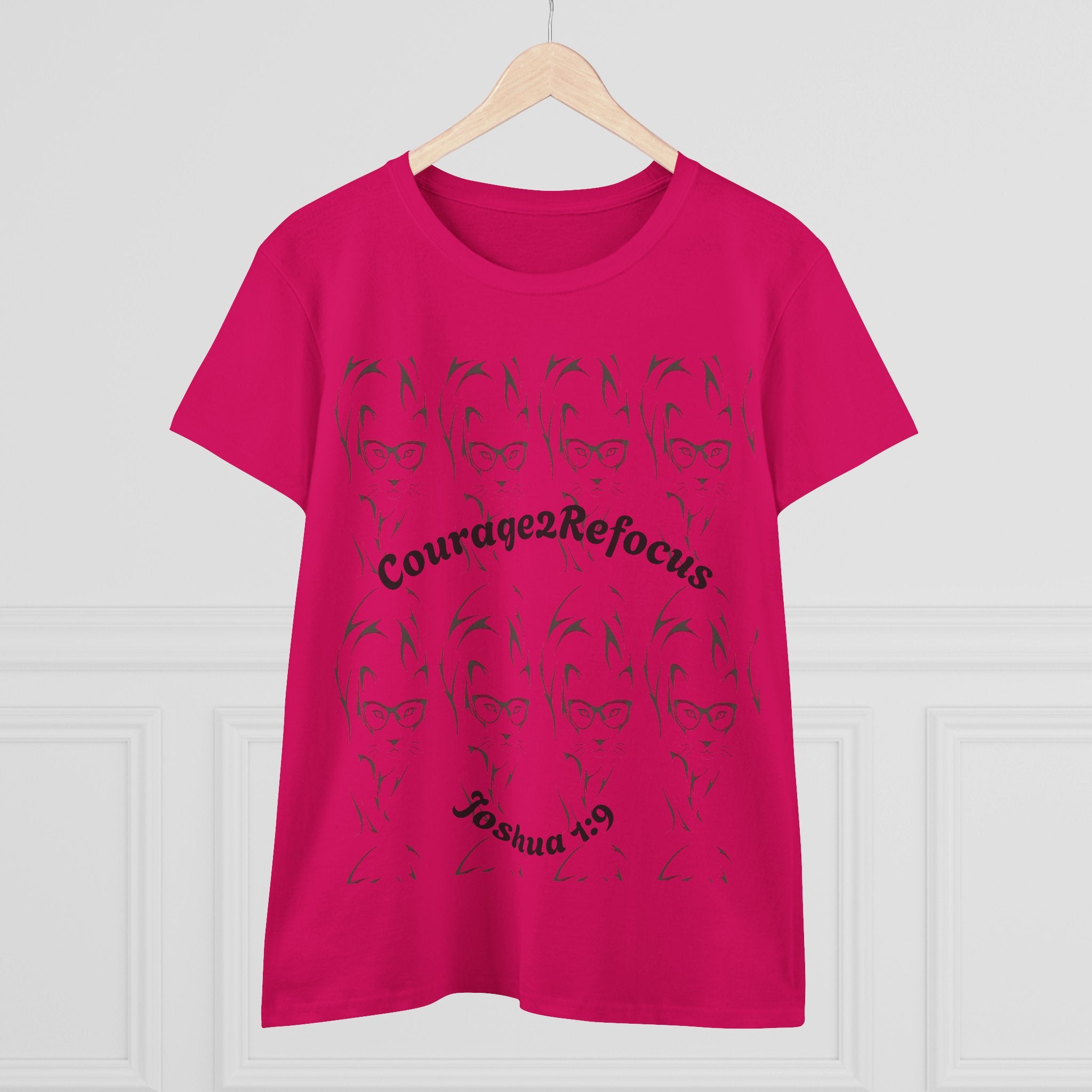 Courage scripture design Tee | Joshua 1 and 9 women shirt