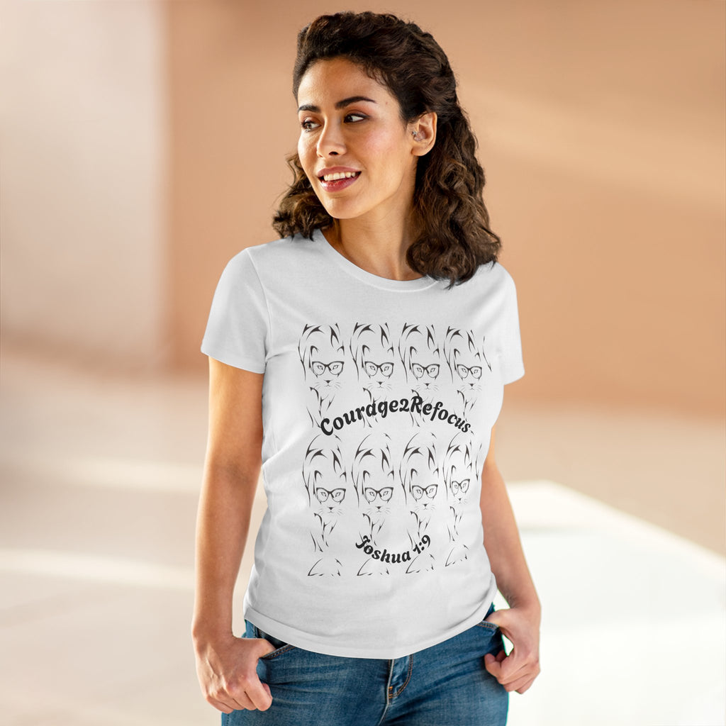 Courage scripture design Tee | Joshua 1 and 9 women shirt