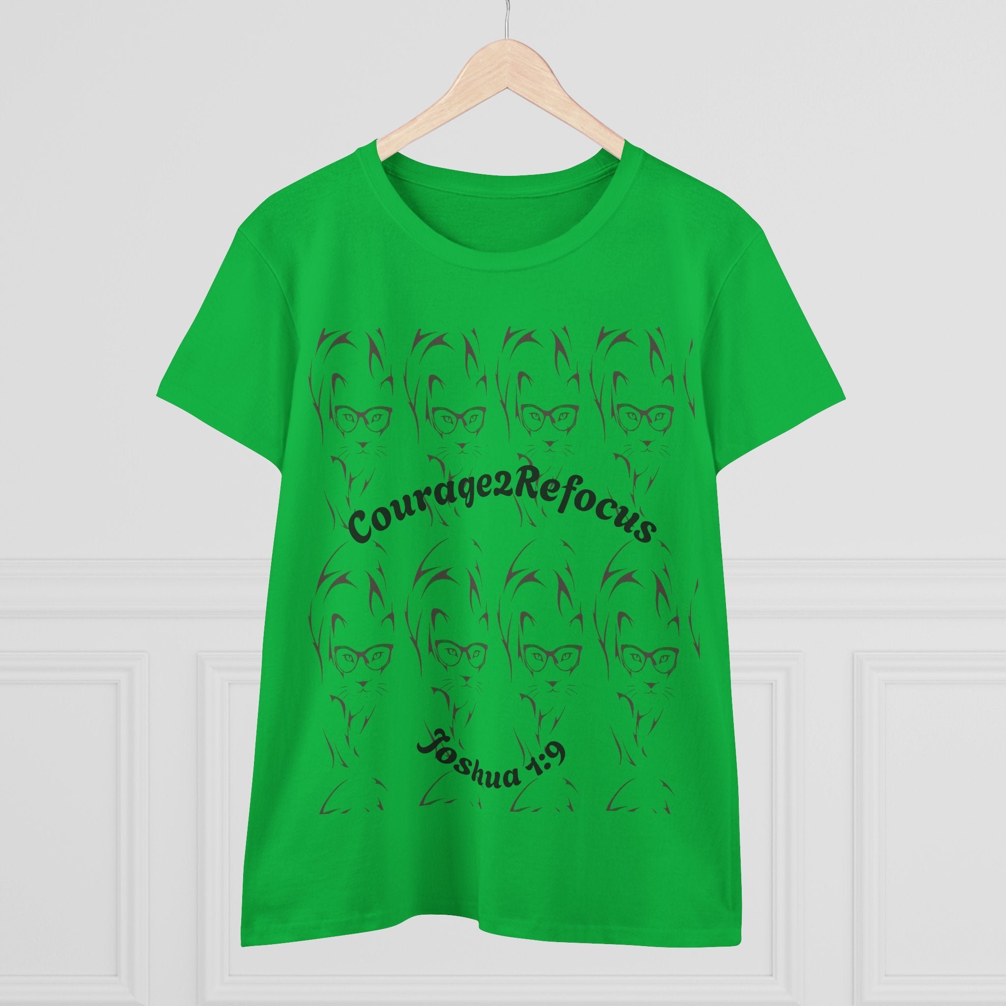 Courage scripture design Tee | Joshua 1 and 9 women shirt