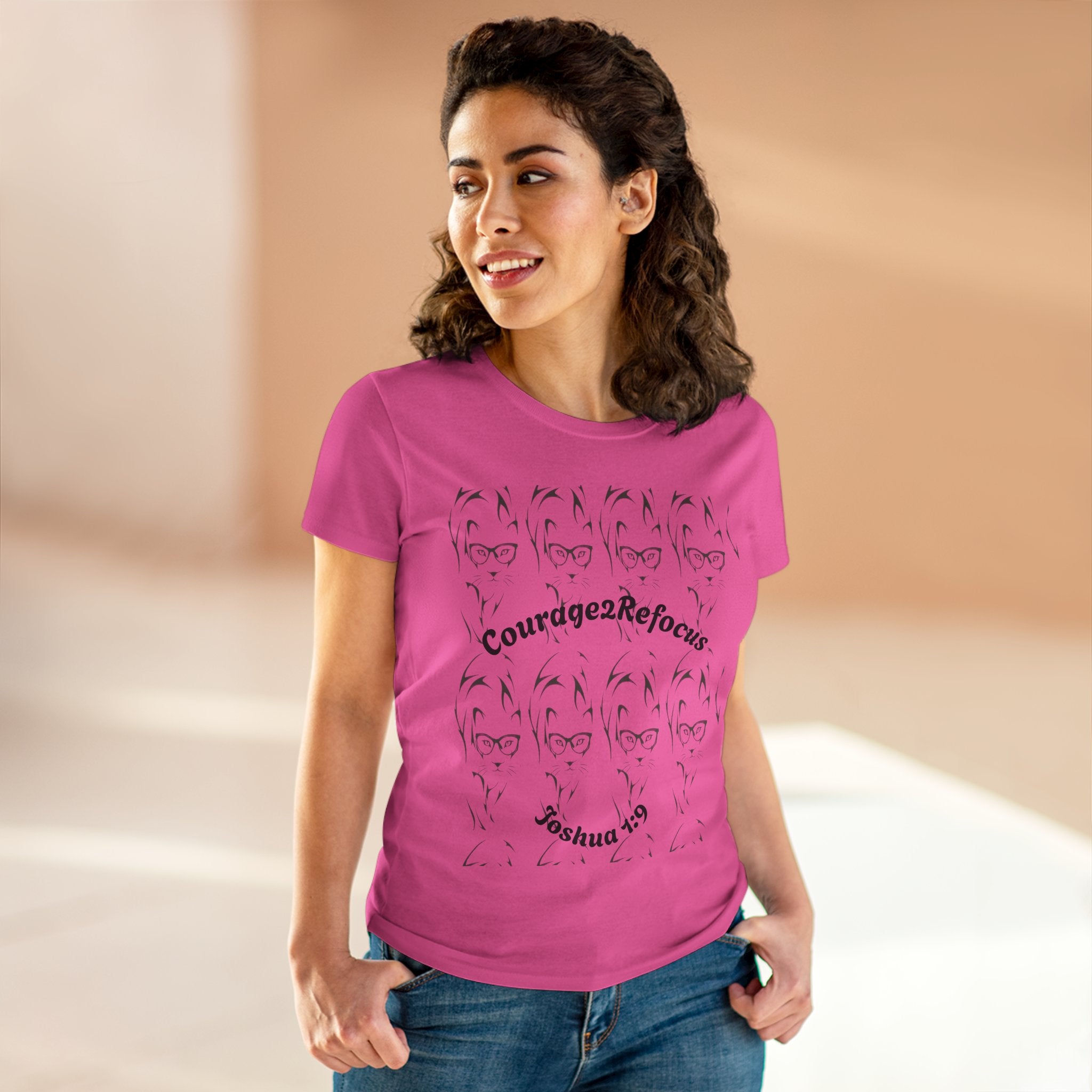 Courage scripture design Tee | Joshua 1 and 9 women shirt