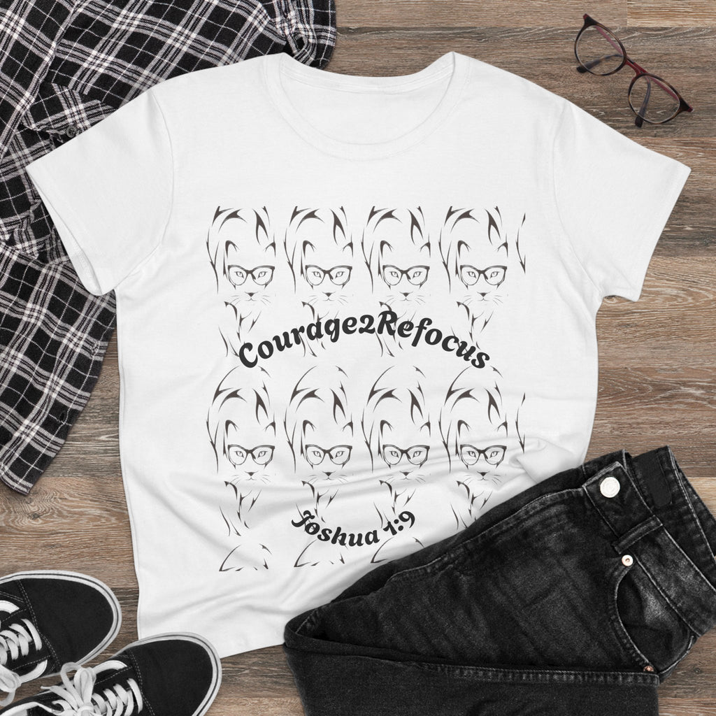 Courage scripture design Tee | Joshua 1 and 9 women shirt