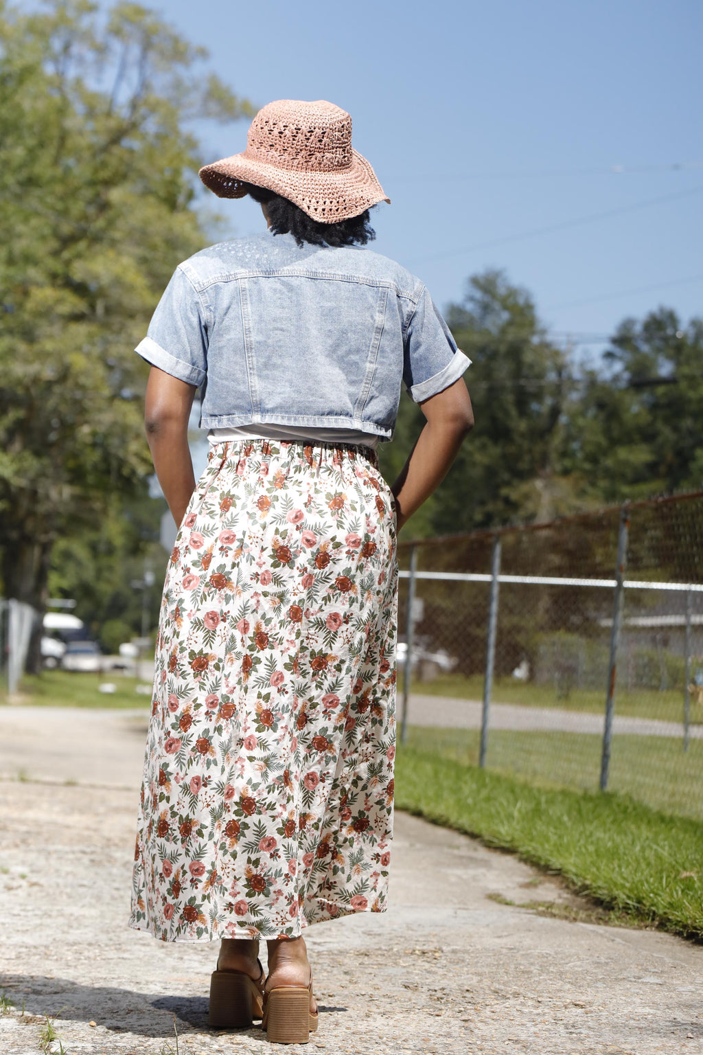 Beginner Midi Maxi Skirt Sewing Pattern - Flat Waistband, Pockets (PDF Pattern)