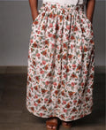 Beginner Midi Maxi Skirt Sewing Pattern - Flat Waistband, Pockets (PDF Pattern)