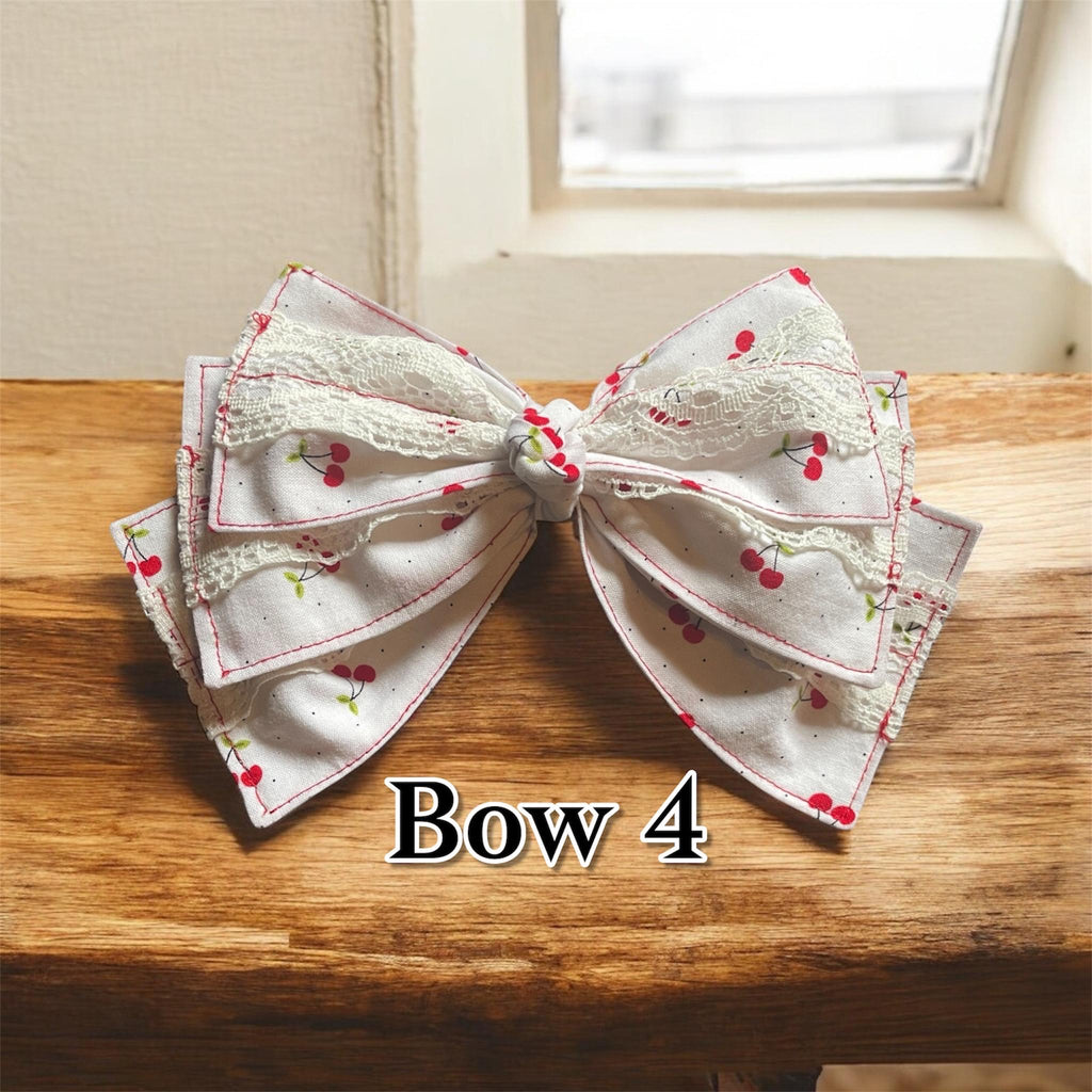 Handmade Fabric Hair Bows- Decorative Bows