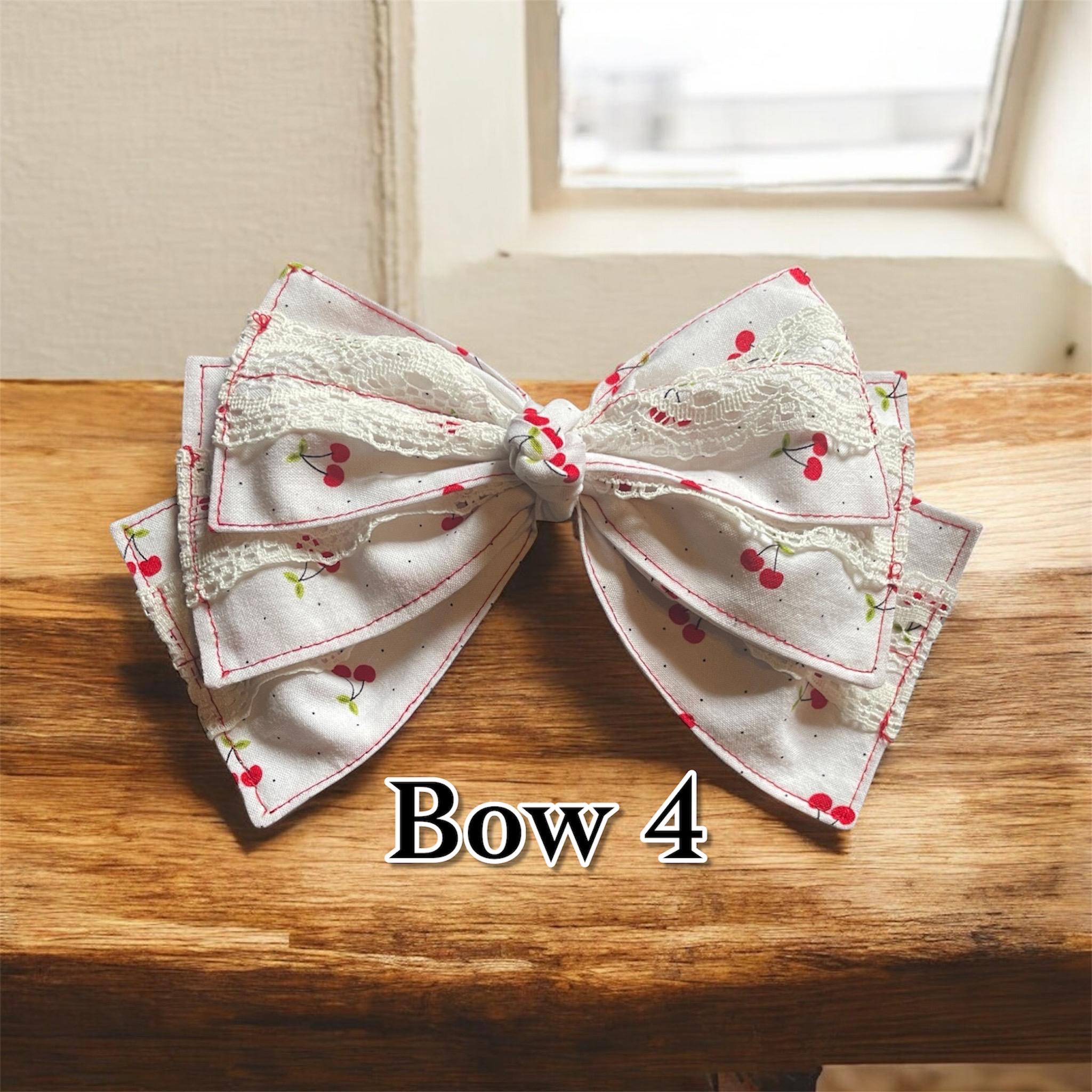 Handmade Fabric Hair Bows- Decorative Bows