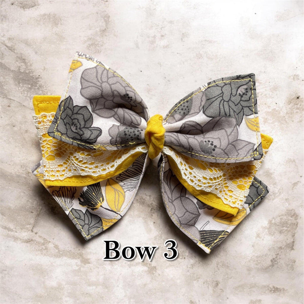 Handmade Fabric Hair Bows- Decorative Bows